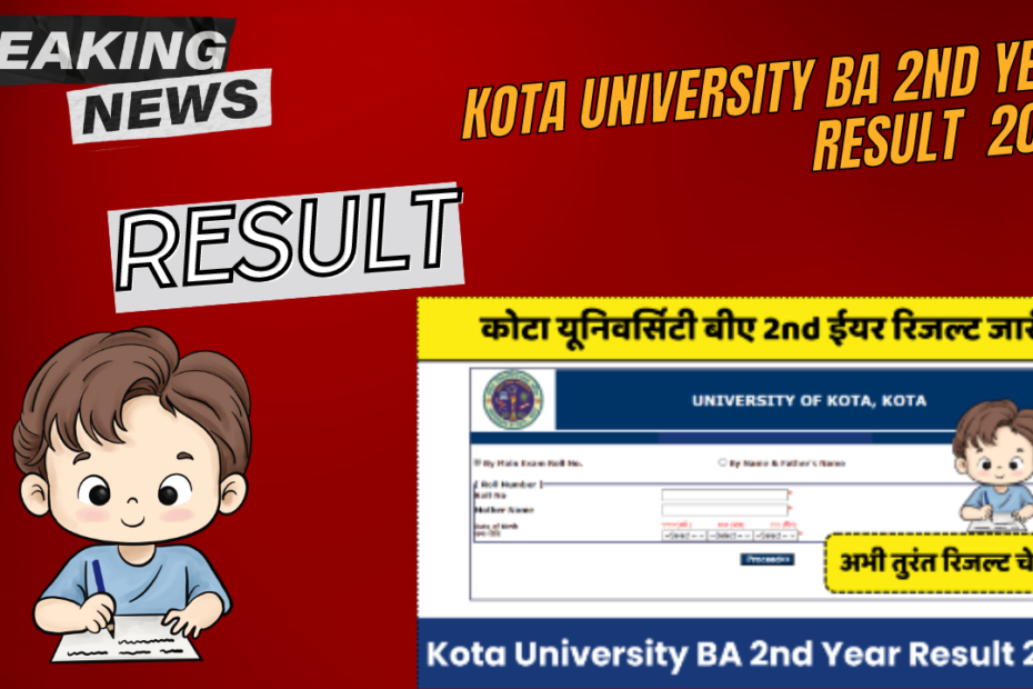 Kota University Result BA 2nd Year 2024 UOK B.A Second Year Result Name